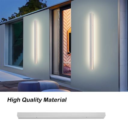 Brilagi - LED εξωτερικό επιτοίχιο φωτιστικό LINEAR LED/22W/230V 3000K IP65 100 cm λευκό CRI 90