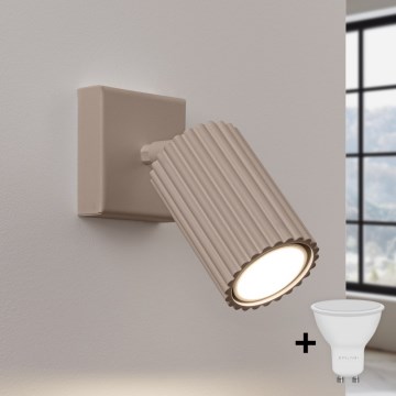Brilagi - Επιτοίχιο LED σποτ φωτιστικό CRESTO 1xGU10/10W/230V taupe