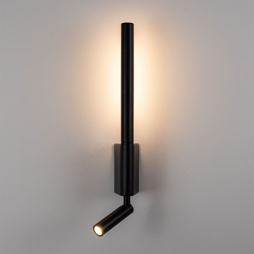 Brilagi - Επιτοίχιο LED σποτ VIXON LED/3W/230V + LED/5W μαύρο CRI 90