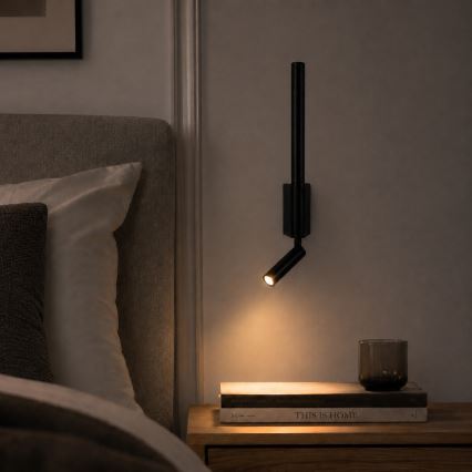 Brilagi - Επιτοίχιο LED σποτ VIXON LED/3W/230V + LED/5W μαύρο CRI 90