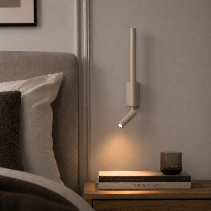 Brilagi - Επιτοίχιο LED σποτ VIXON LED/3W/230V + LED/5W, μπεζ, CRI 90