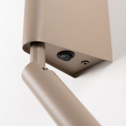 Brilagi - Επιτοίχιο LED σποτ VIXON LED/3W/230V + LED/5W, μπεζ, CRI 90