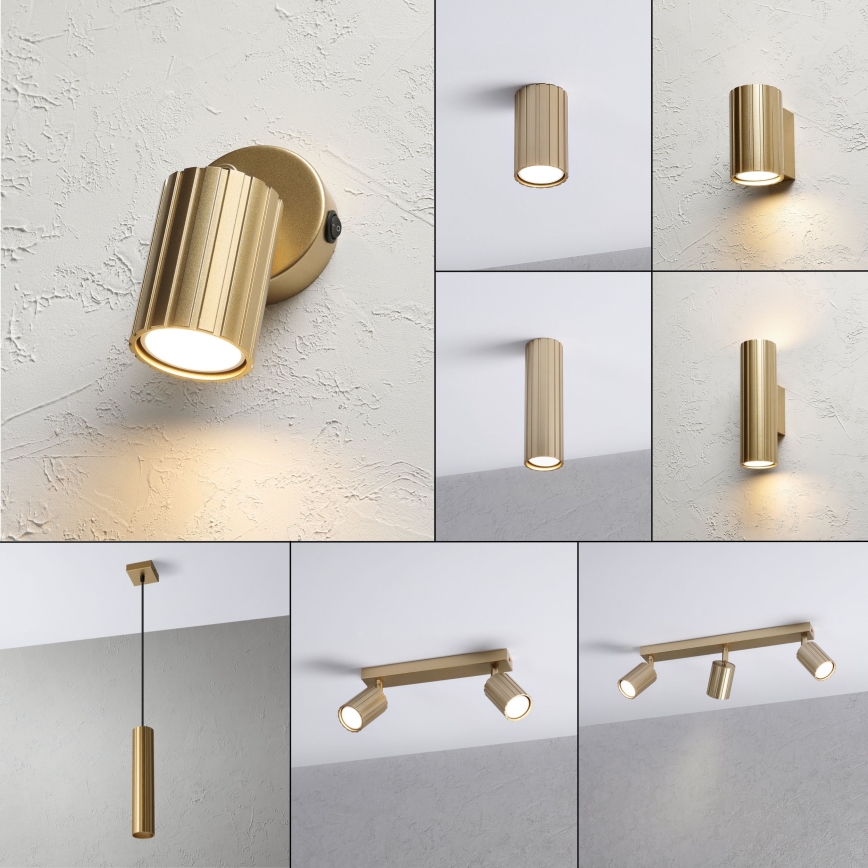 Brilagi - Επιτοίχιο σποτ CRISPINA 1xGU10/10W/230V χρυσό