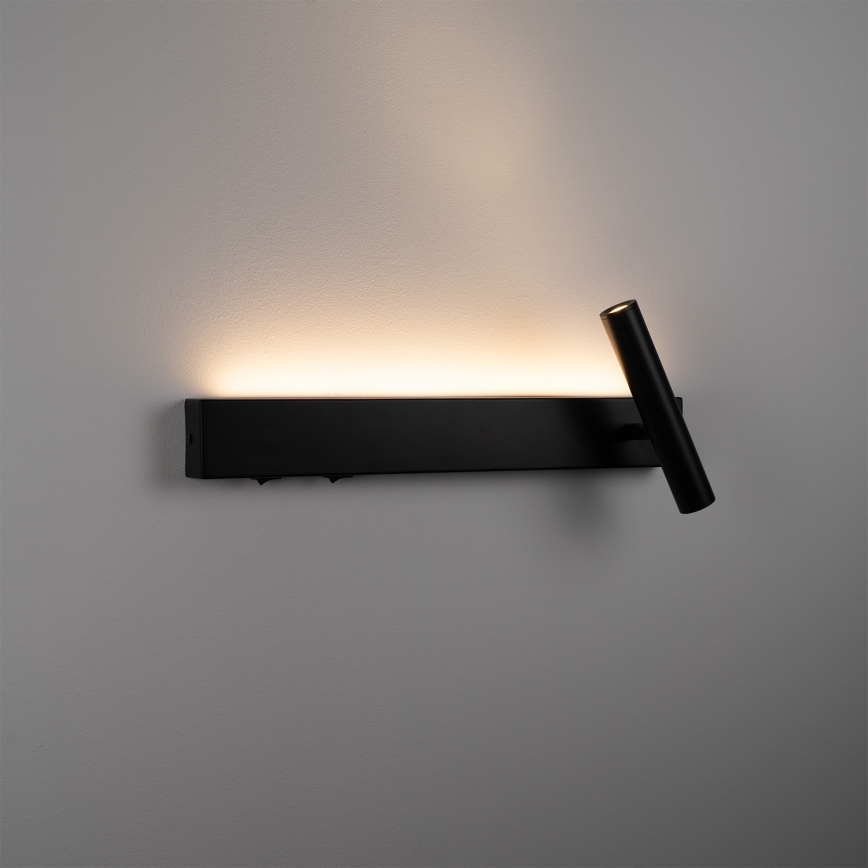 Brilagi - Επιτοίχιο σποτ φωτιστικό ARLIX LED/3W/230V + LED/7W μαύρο CRI 90