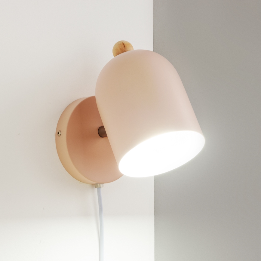 Brilagi - Επιτοίχιο σποτ GALLION 1xE27/15W/230V ροζ