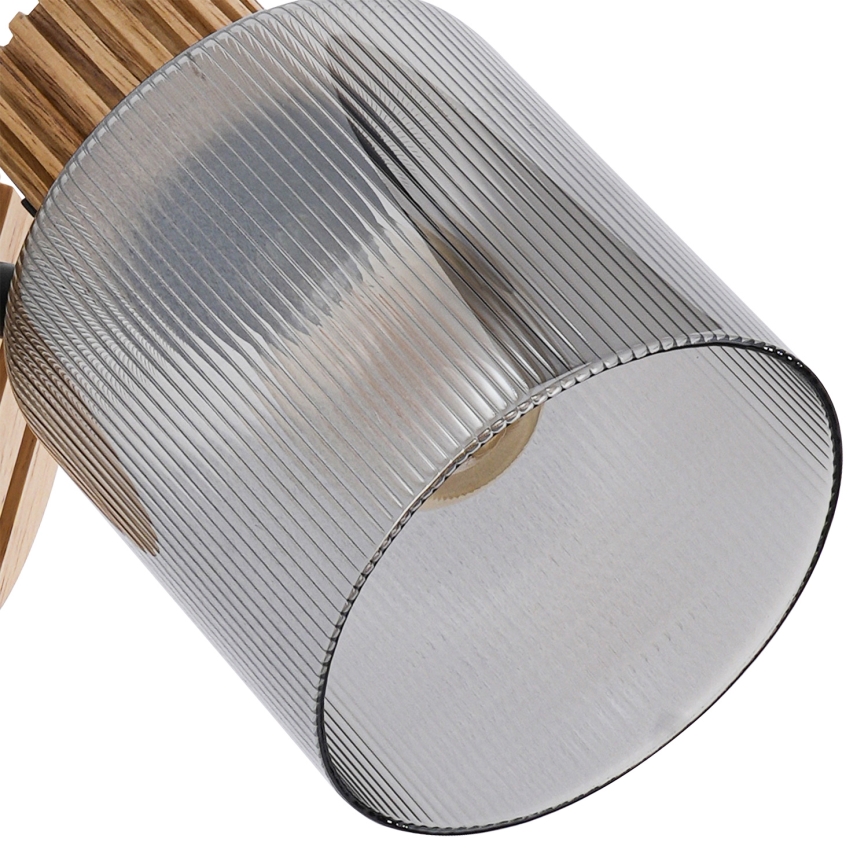 Brilagi - Επιτοίχιο σποτ HYGGE 1xE14/15W/230V ξύλο/καπνιστό