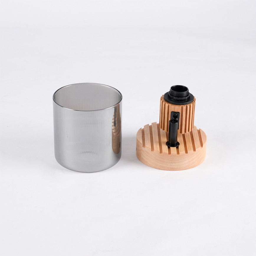 Brilagi - Επιτοίχιο σποτ HYGGE 1xE14/15W/230V ξύλο/καπνιστό