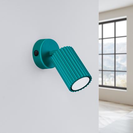 Brilagi - Επιτοίχιο σποτ LED CRESTO 1xGU10/10W/230V σε τουρκουάζ