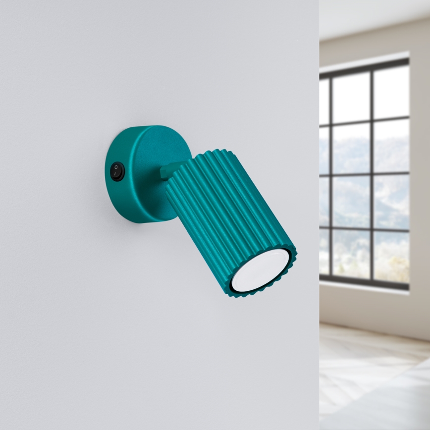 Brilagi - Επιτοίχιο σποτ LED CRESTO 1xGU10/10W/230V σε τουρκουάζ