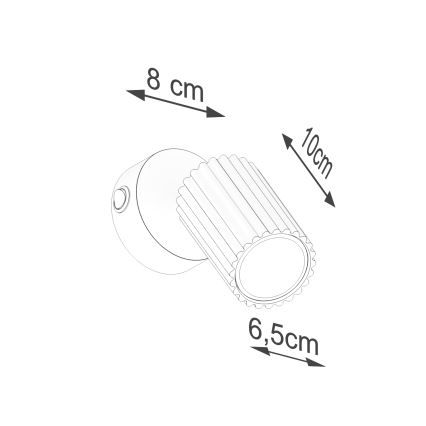 Brilagi - Επιτοίχιο σποτ LED CRESTO 1xGU10/10W/230V σε τουρκουάζ