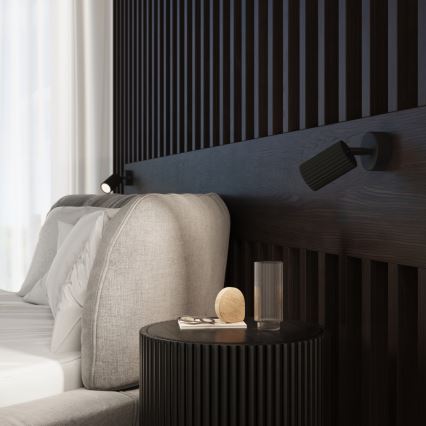 Brilagi - Επιτοίχιο σποτ LED φωτιστικό CRESTO 1xGU10/10W/230V μαύρο