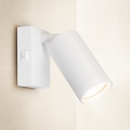 Brilagi - Επιτοίχιο σποτ με διακόπτη SELE 1xGU10/30W/230V λευκό