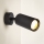 Brilagi - Επιτοίχιο σποτ με διακόπτη SELE 1xGU10/30W/230V μαύρο