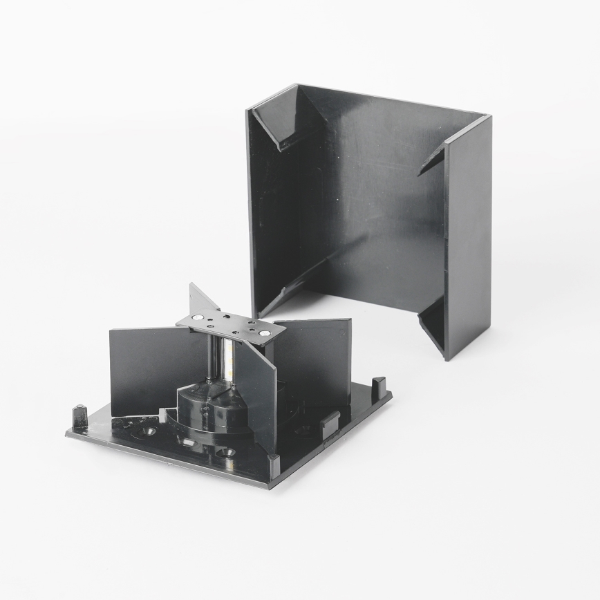 Brilagi - Επιτοίχιο εξωτερικό φωτιστικό LED DOUBLERAY LED/4W/230V ανθρακί IP65