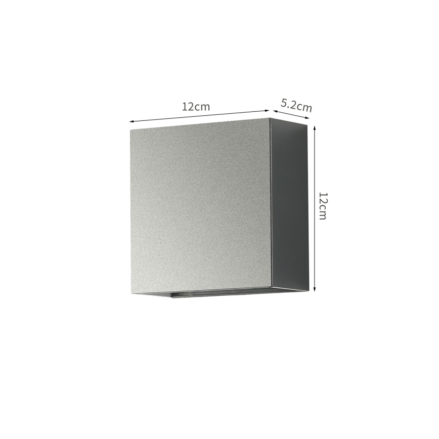 Brilagi - Επιτοίχιο εξωτερικό φωτιστικό LED DOUBLERAY LED/4W/230V ανθρακί IP65