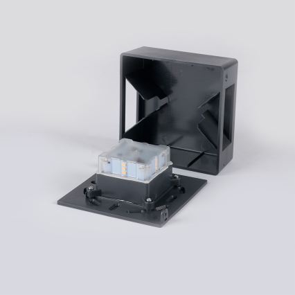 Brilagi - Επιτοίχιο εξωτερικό φωτιστικό LED DOUBLERAY LED/6W/230V ανθρακί IP54