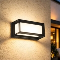 Brilagi - Επιτοίχιο εξωτερικό φωτιστικό LED PARKER LED/12W/230V 3000/4500/6000K μαύρο IP44