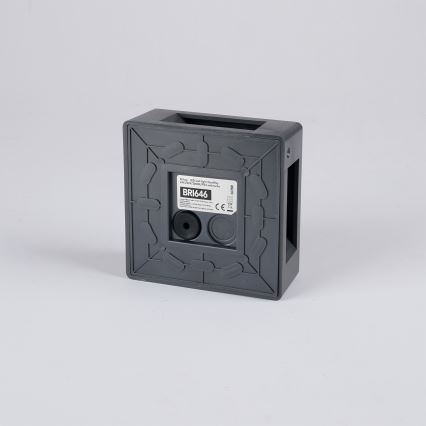 Brilagi - Επιτοίχιο εξωτερικό φωτιστικό LED QUADRAY 6W/230V, ανθρακί, IP54