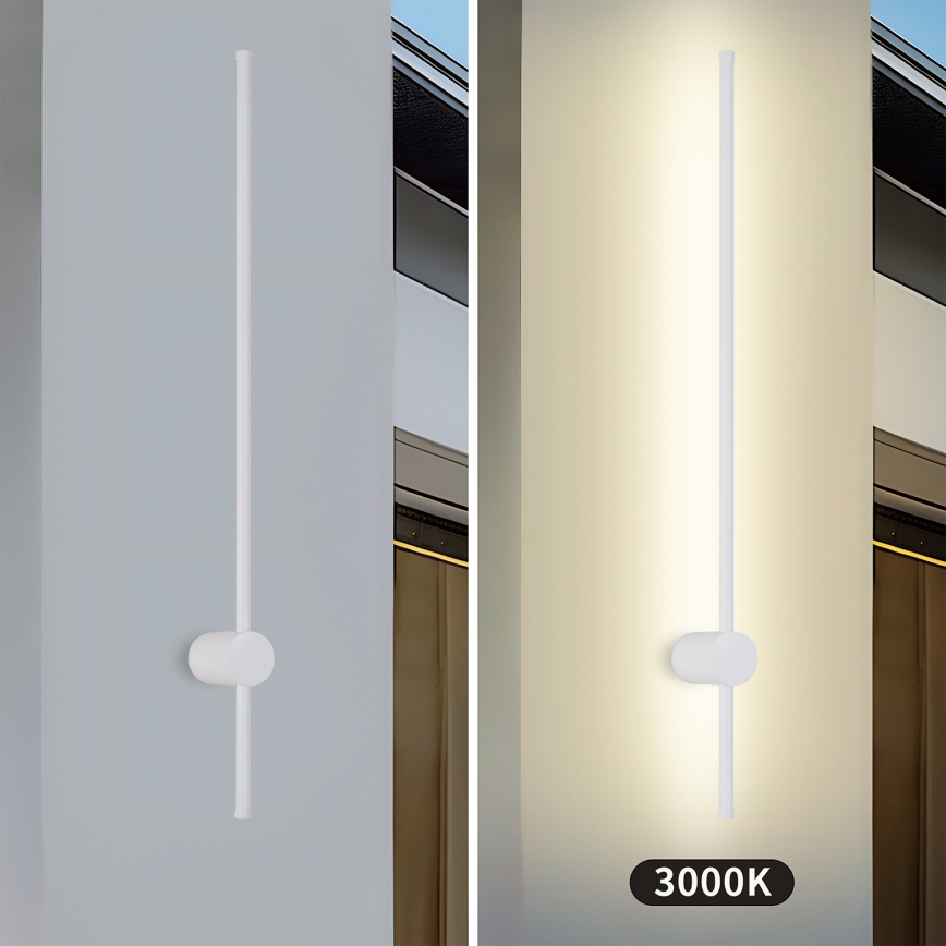 Brilagi - Εξωτερικό επιτοίχιο φωτιστικό LED AURA LED/20W/230V 3000K IP54 97 cm λευκό CRI 90