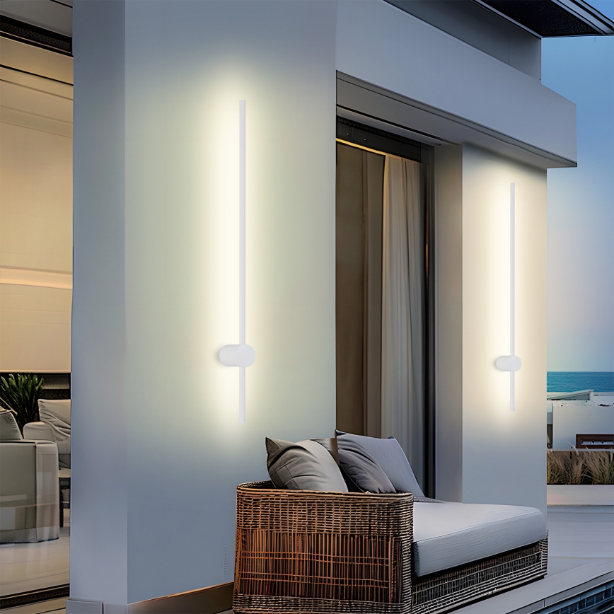 Brilagi - Εξωτερικό επιτοίχιο φωτιστικό LED AURA LED/20W/230V 3000K IP54 97 cm λευκό CRI 90