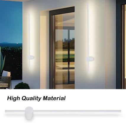 Brilagi - Εξωτερικό επιτοίχιο φωτιστικό LED AURA LED/20W/230V 3000K IP54 97 cm λευκό CRI 90