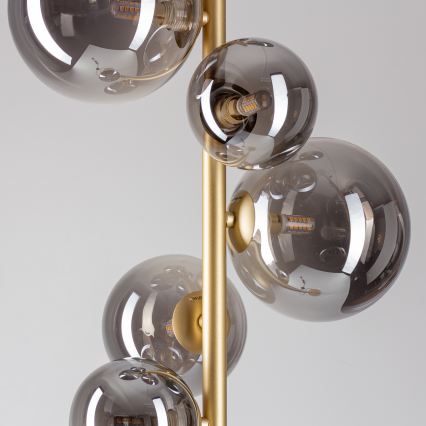 Brilagi - Επιδαπέδια λάμπα LED MILLA 7xG9/3W/230V χρυσό/φιμέ
