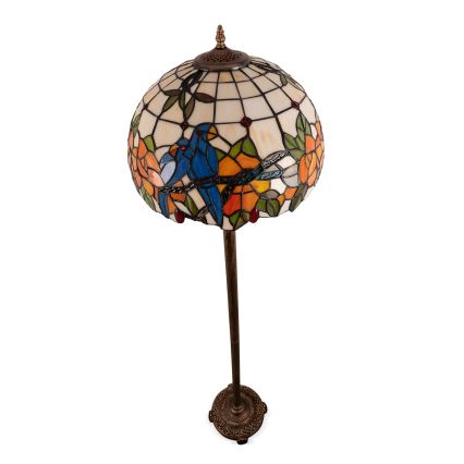 Brilagi - Επιδαπέδια λάμπα Tiffany με βιτρώ JUNGLE 2xE27/60W/230V