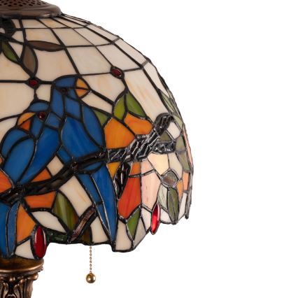 Brilagi - Επιδαπέδια λάμπα Tiffany με βιτρώ JUNGLE 2xE27/60W/230V