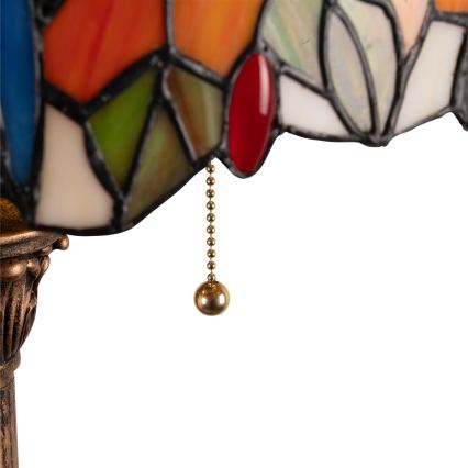 Brilagi - Επιδαπέδια λάμπα Tiffany με βιτρώ JUNGLE 2xE27/60W/230V