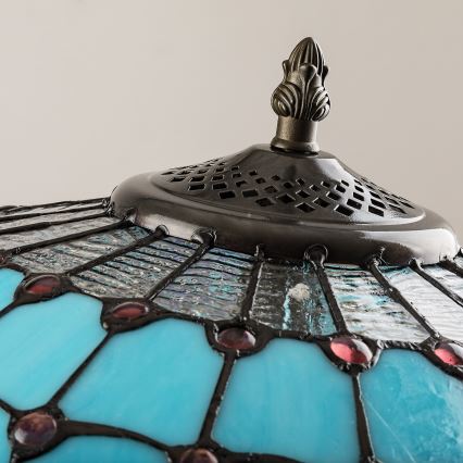 Brilagi - Επιδαπέδια λάμπα Tiffany με βιτρώ LORAS 2xE27/60W/230V