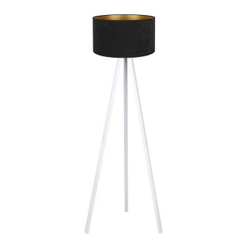 Brilagi - Επιδαπέδια λάμπα VELVET 1xE27/60W/230V λευκό/μαύρο