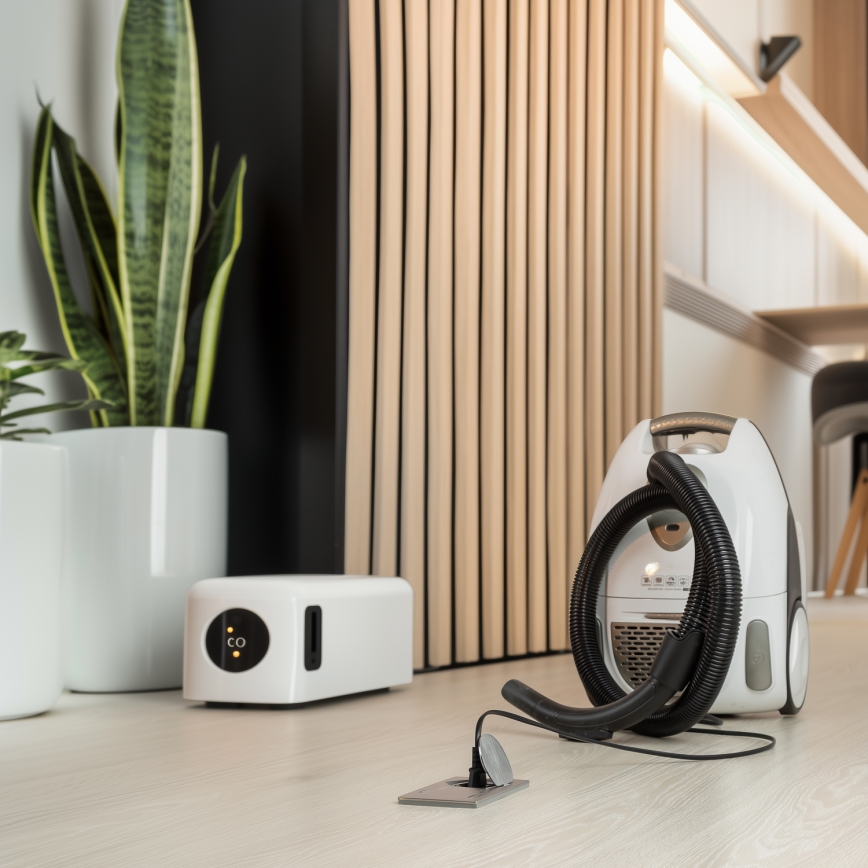 Brilagi - Επιδαπέδια χωνευτή διπλή πρίζα εξωτερικού χώρου IP55 ασημί ορθογώνια