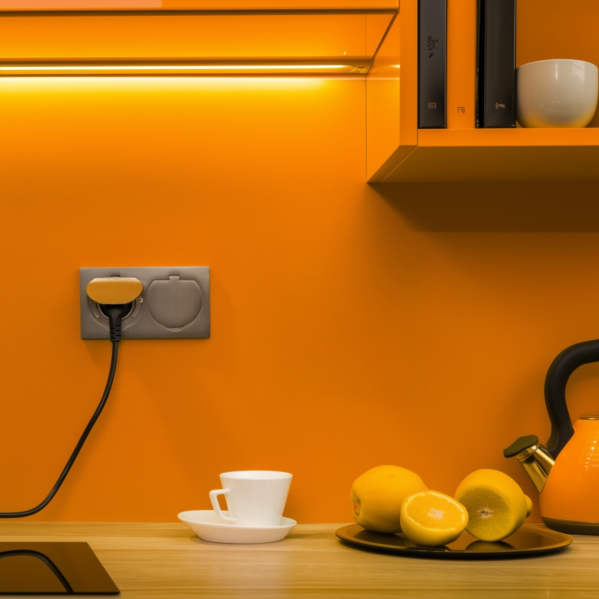 Brilagi - Επιδαπέδια χωνευτή διπλή πρίζα εξωτερικού χώρου IP55 ασημί ορθογώνια