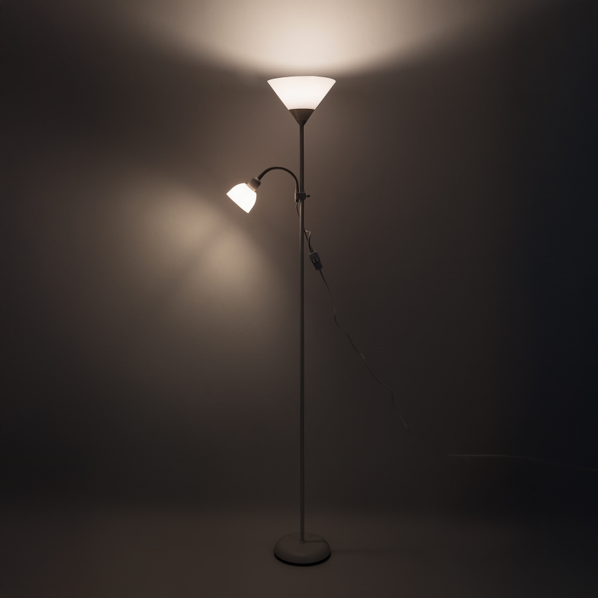 Brilagi - Επιδαπέδιο φωτιστικό ARIANA 1xE27/100W/230V + 1xE14/25W λευκό