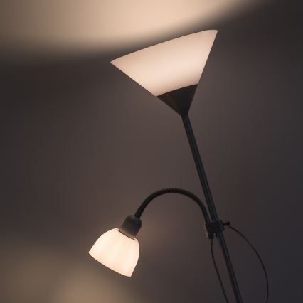 Brilagi - Επιδαπέδιο φωτιστικό ARIANA 1xE27/100W/230V + 1xE14/25W λευκό