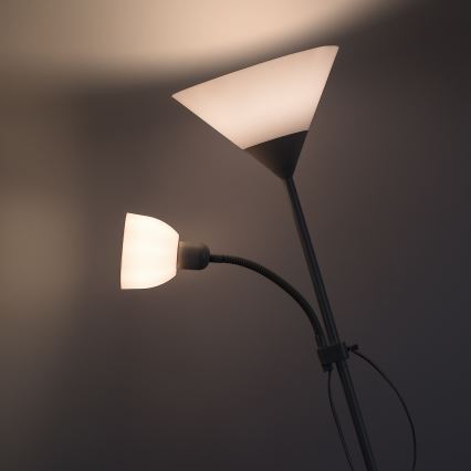 Brilagi - Επιδαπέδιο φωτιστικό ARIANA 1xE27/100W/230V + 1xE14/25W λευκό