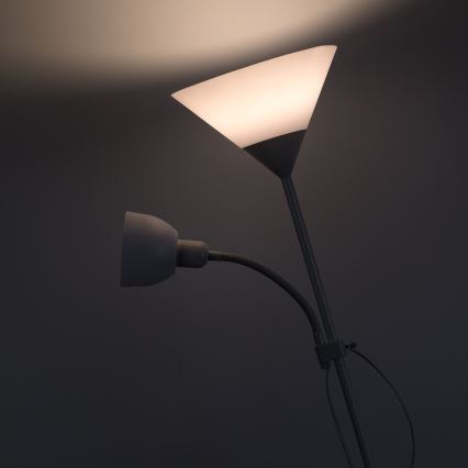 Brilagi - Επιδαπέδιο φωτιστικό ARIANA 1xE27/100W/230V + 1xE14/25W λευκό