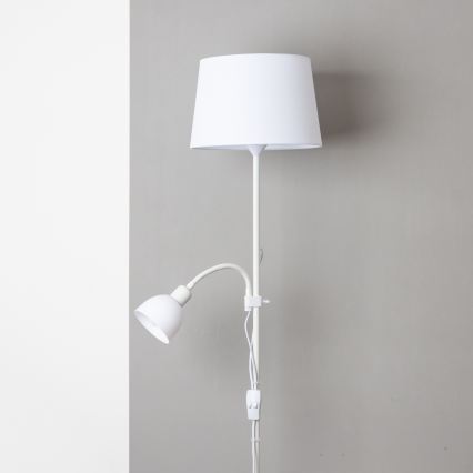 Brilagi - Επιδαπέδιο φωτιστικό CERIA 1xE27/100W/230V + 1xE14/25W λευκό