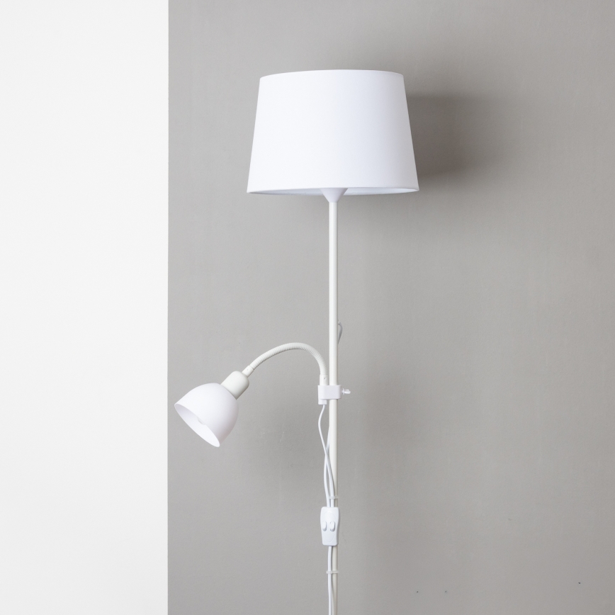 Brilagi - Επιδαπέδιο φωτιστικό CERIA 1xE27/100W/230V + 1xE14/25W λευκό
