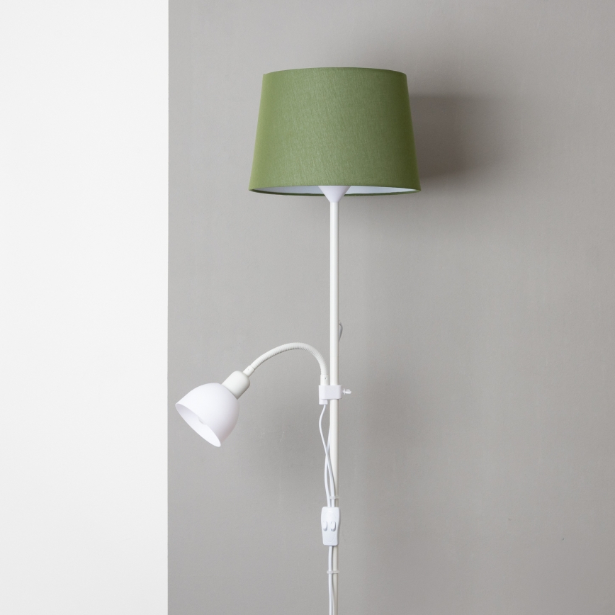 Brilagi - Επιδαπέδιο φωτιστικό CERIA 1xE27/100W/230V + 1xE14/25W λευκό/πράσινο