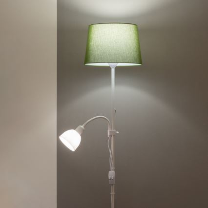 Brilagi - Επιδαπέδιο φωτιστικό CERIA 1xE27/100W/230V + 1xE14/25W λευκό/πράσινο