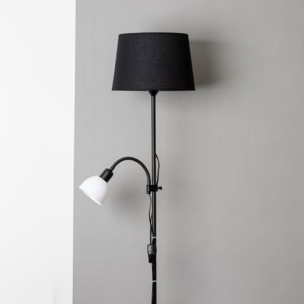 Brilagi - Επιδαπέδιο φωτιστικό CERIA 1xE27/100W/230V + 1xE14/25W μαύρο