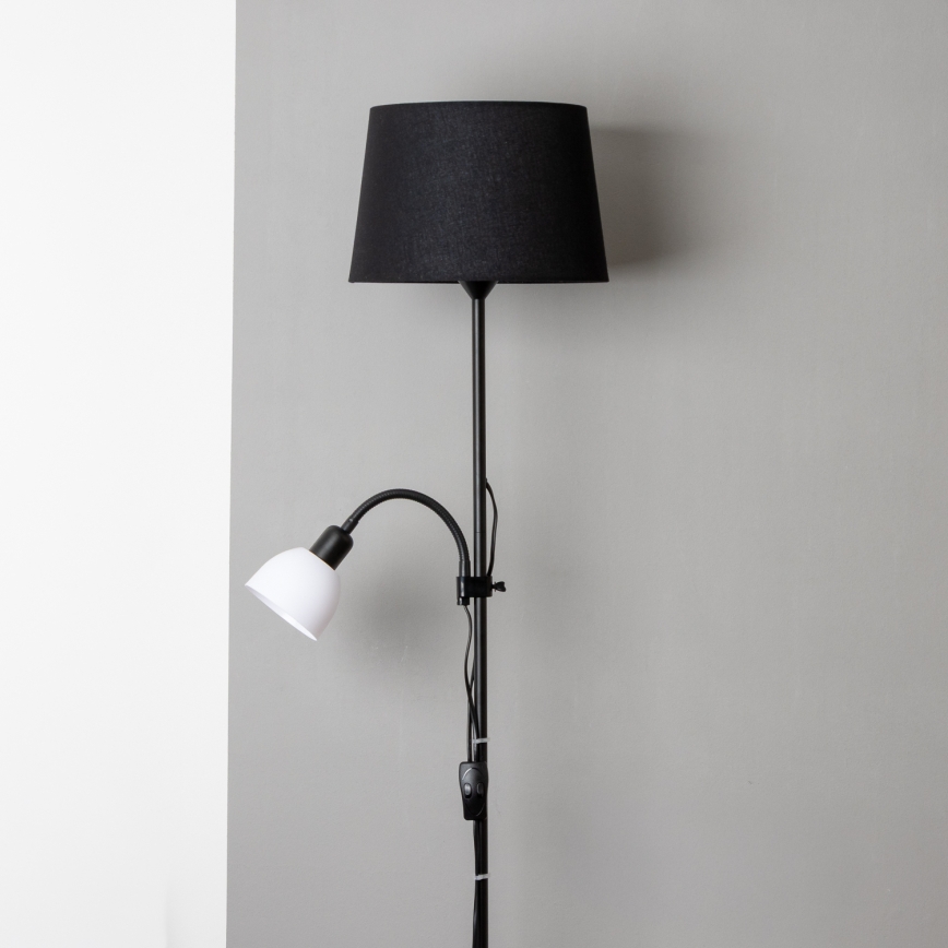 Brilagi - Επιδαπέδιο φωτιστικό CERIA 1xE27/100W/230V + 1xE14/25W μαύρο