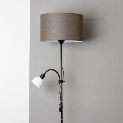 Brilagi - Επιδαπέδιο φωτιστικό CERIA 2 σε 1 1xE27/100W/230V + 1xE14/25W μαύρο/καφέ