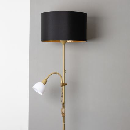 Brilagi - Επιδαπέδιο φωτιστικό CERIA 2 σε 1 1xE27/100W/230V + 1xE14/25W χρυσό/μαύρο