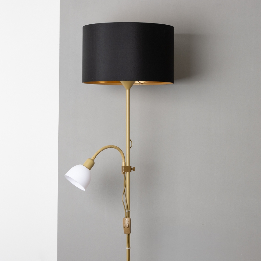 Brilagi - Επιδαπέδιο φωτιστικό CERIA 2 σε 1 1xE27/100W/230V + 1xE14/25W χρυσό/μαύρο