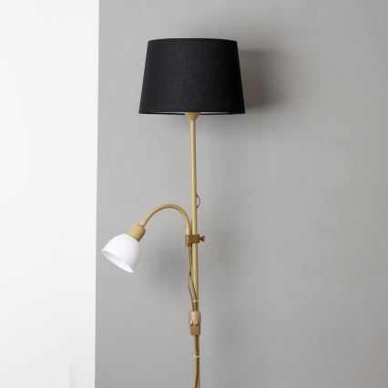 Brilagi - Επιδαπέδιο φωτιστικό CERIA 2-σε-1 1xE27/100W/230V + 1xE14/25W χρυσό/μαύρο