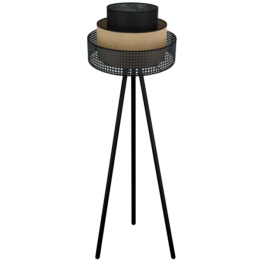 Brilagi - Επιδαπέδιο φωτιστικό DAKOTA LUNETA 1xE27/15W/230V μαύρο/ρατάν