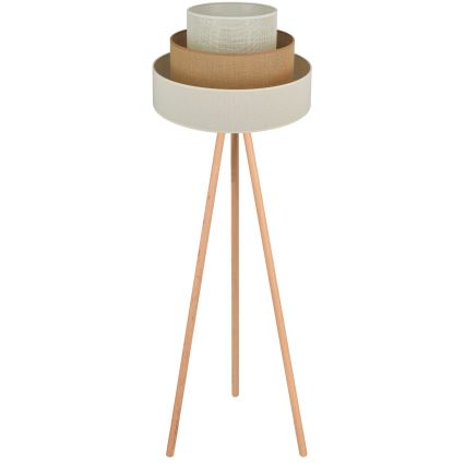 Brilagi - Επιδαπέδιο φωτιστικό DENVER LUNETA 1xE27/15W/230V μπεζ/καφέ/κρεμ