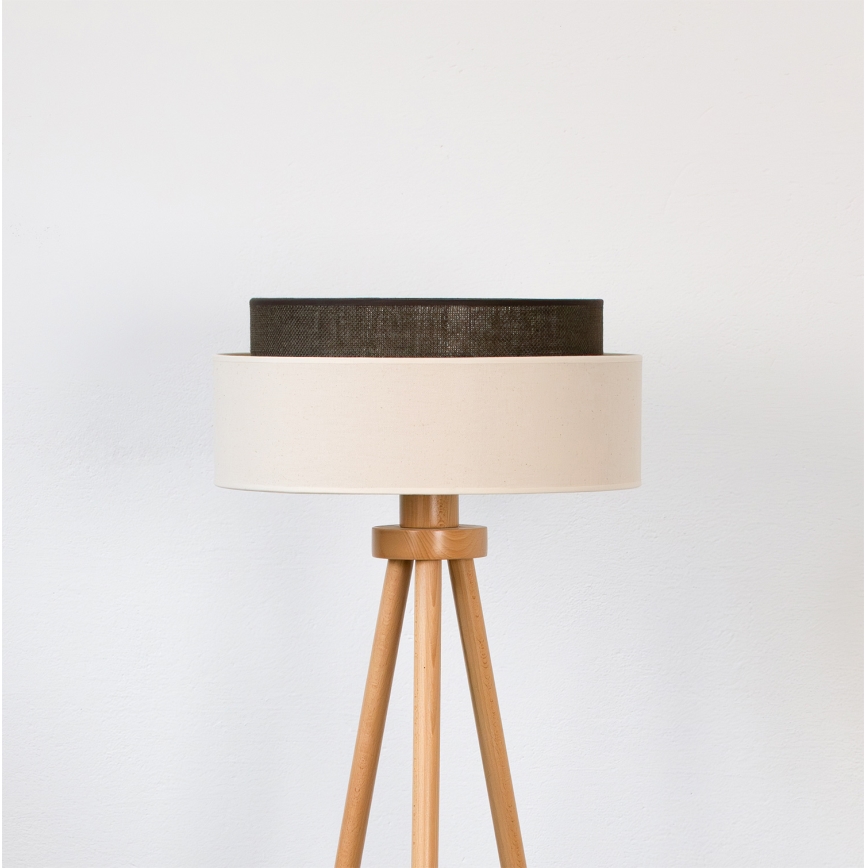 Brilagi - Επιδαπέδιο φωτιστικό LED BOHO STYLE 1xE27/15W/230V εκρού/καφέ